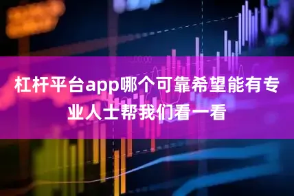 杠杆平台app哪个可靠希望能有专业人士帮我们看一看